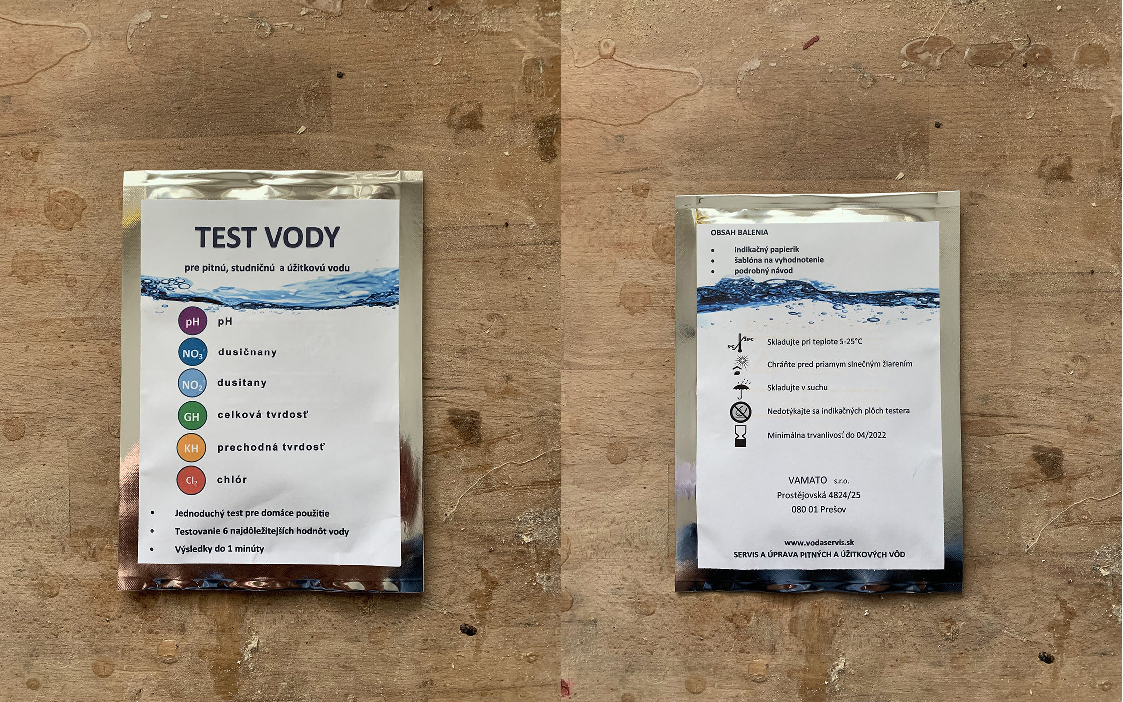 Domáci test rozboru vody